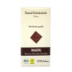Makri datolya csokoládé natúr bio 59% 85 g
